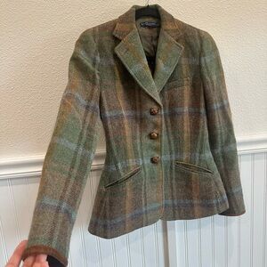 Ralph Lauren Shades of Green Tartan Plaid Jacket